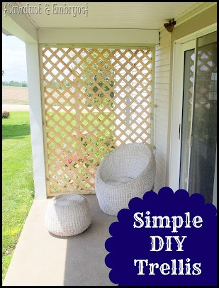 Build your own Trellis using pre-made Lattice {Sawdust and Embryos}