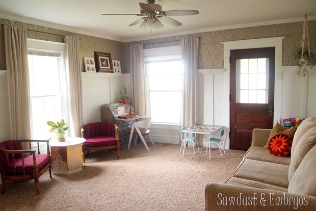 Living Room Curtains {Sawdust and Embryos}