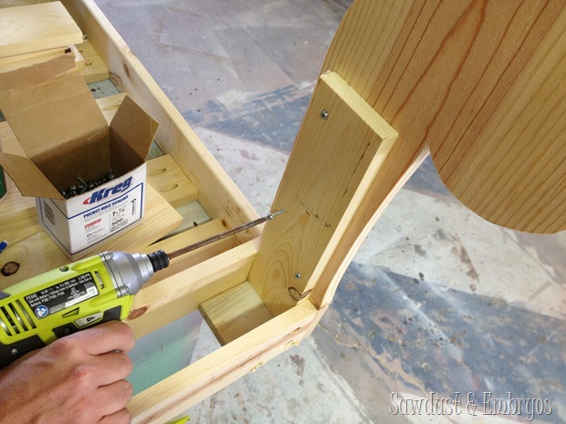 Toddler bed made to look like a fainting couch! {Sawdust and Embryos}