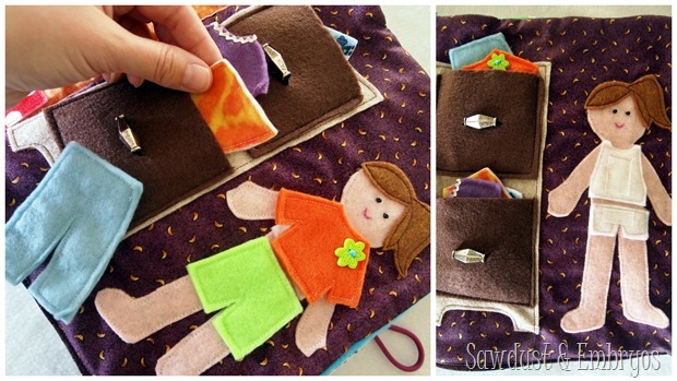 Very cute ideas for quiet book pages 