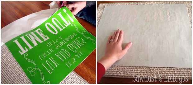 Time-Out Mat ~ using vinyl as a stencil {Sawdust & Embryos}