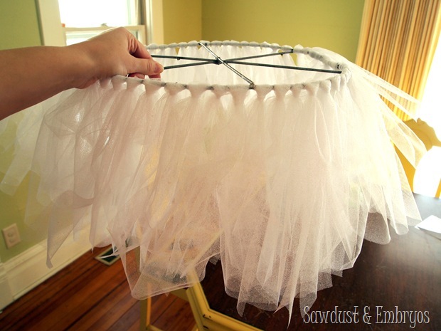 Make your own DIY Tutu Chandelier! {Sawdust and Embryos}