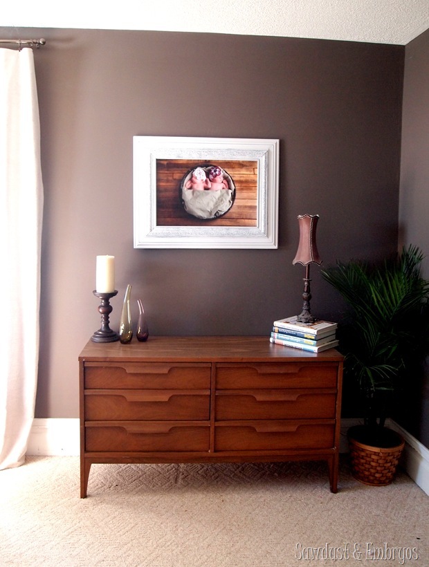 Create your own MASSIVE custom picture frame using trim pieces!