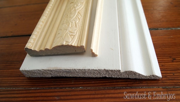 Use trim pieces to make a custom frame! 