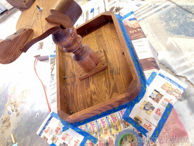 End Table transformation using Radiant Orchid {Sawdust and Embryos}