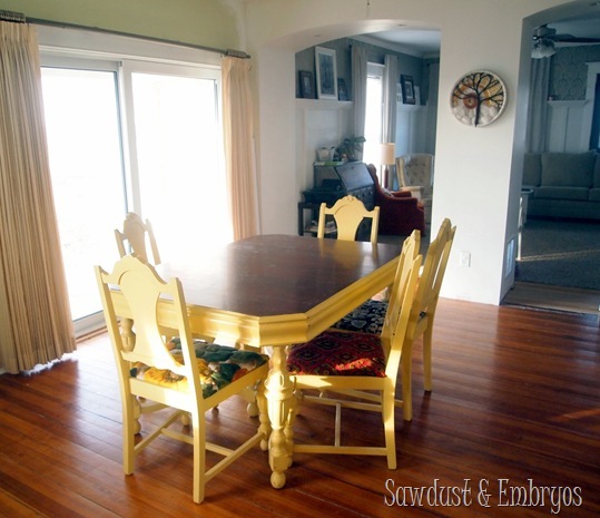 Granny's Dining Table {Sawdust and Embryos}