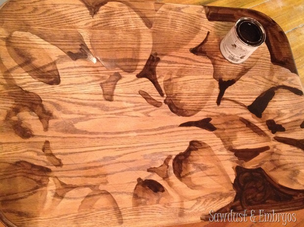 PROGRESS Stained Artwork {Sawdust and Embryos}