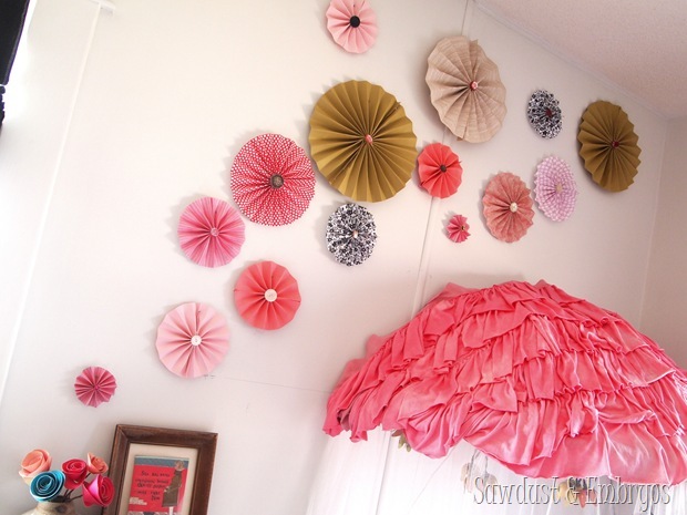 DIY Paper Pinwheel Wall Collage Tutorial