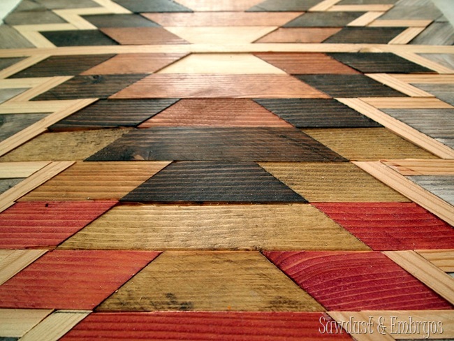 Make your own Native American Artwork using wood-scraps and various shades of wood stain! 