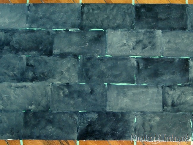 Painted Subway Tile Backsplash