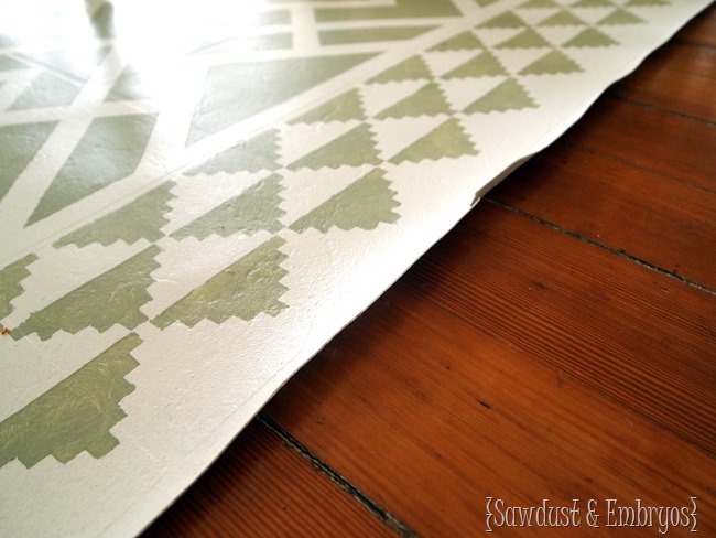 Do's and Don'ts for painted linoleum rugs {Sawdust and Embryos}