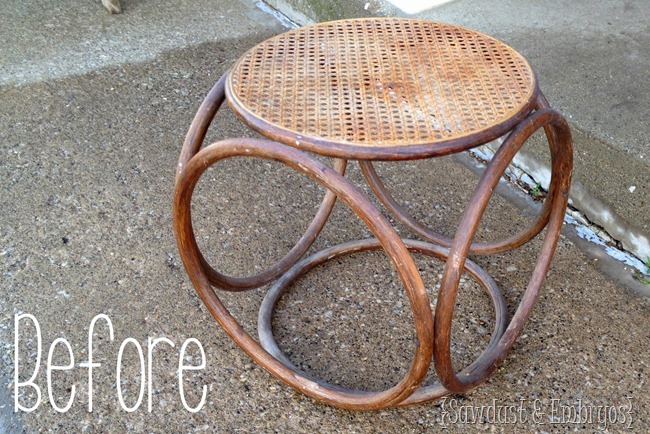 End table turned into a light fixture! {Sawdust and Embryos}