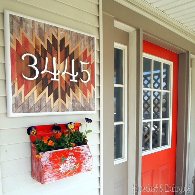 Turn an old mailbox into a planter, and affix it to the side of your house! {Sawdust and Embryos}