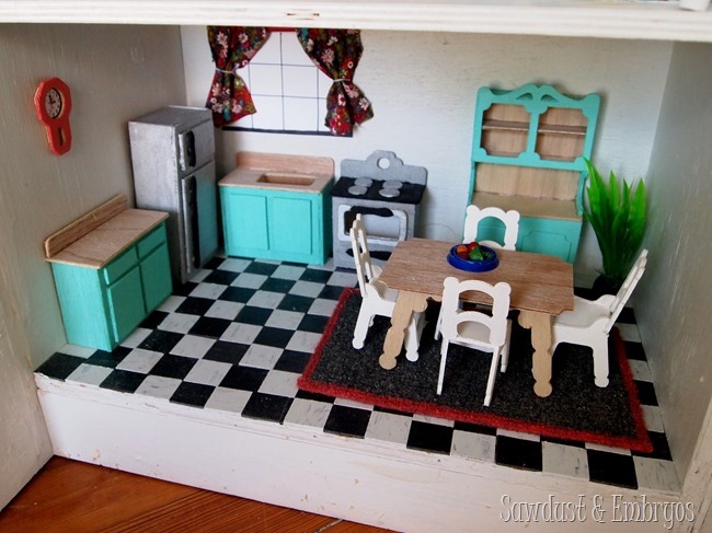 Dollhouse Kitchen {Sawdust and Embryos}