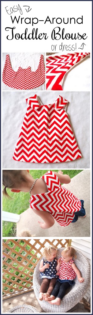 Suuuper simple wrap-around dress tutorial... so cute for toddlers! {Sawdust and Embryos}