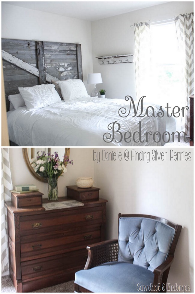 Master Bedroom Designed by Danielle @ Finding Silver Pennies