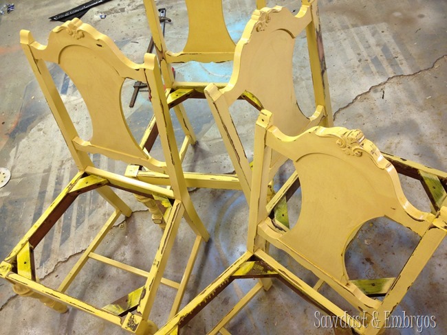 How to stabilize wobbly dining chairs {Sawdust and Embryos}