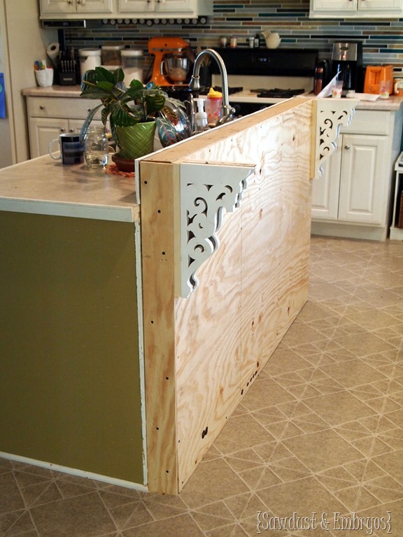 Diy Corbels For A Breakfast Bar Reality Daydream