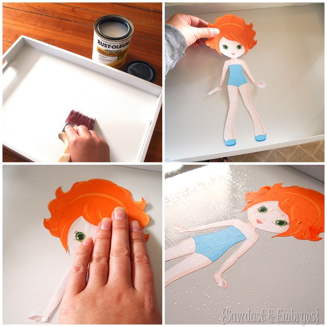 DIY Wooden Paper Doll project... great entertainment for little girls! {Sawdust and Embryos}