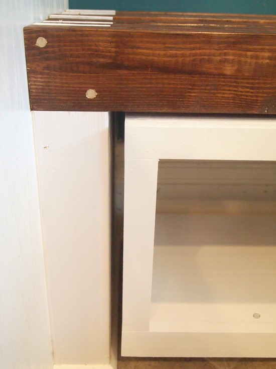 Custom Mudroom Bench... with roll-out cubbies! {Sawdust and Embryos}