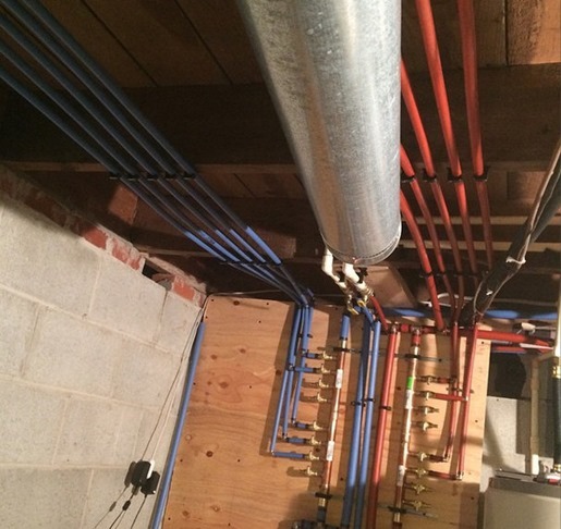 Plumbing replaced with pex {Sawdust and Embryos}