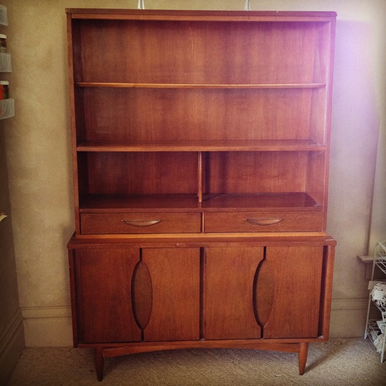 Thrifted Mid-Century Hutch {Sawdust and Embryos}