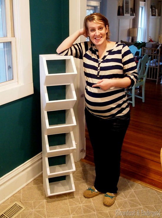 Easy-to-build cubbies for the mudroom... to keep all those hats and mittens organized! 