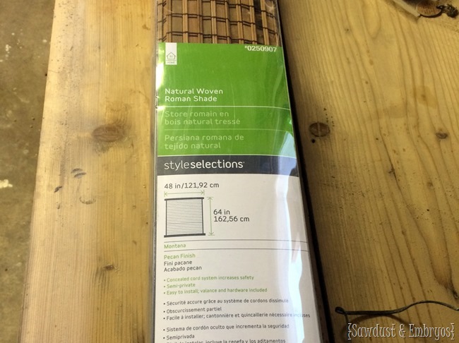 Modifying woven bamboo shades