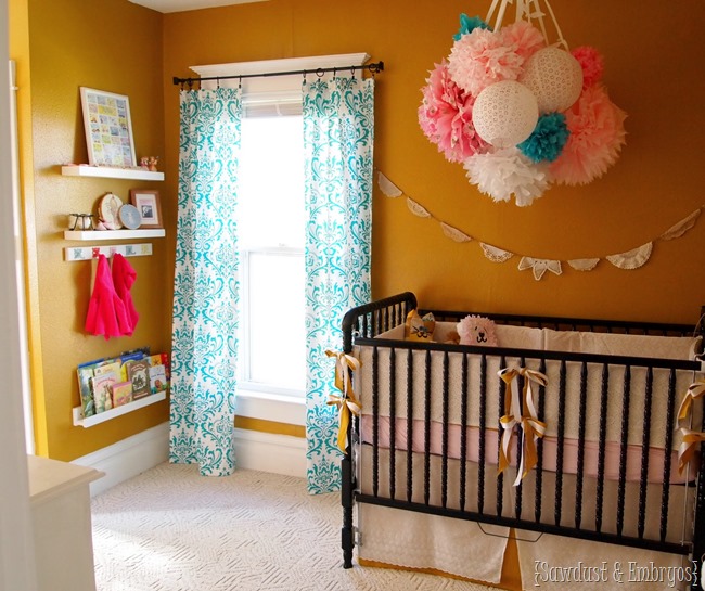 Baby Girl Nursery ...everything DIYed for under $400! {Sawdust and Embryos}