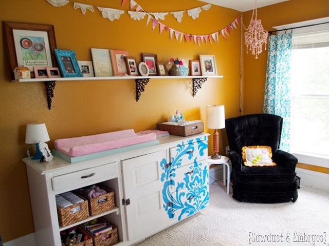 Baby girl nursery... DIYed for under $400 {Sawdust and Embryos}