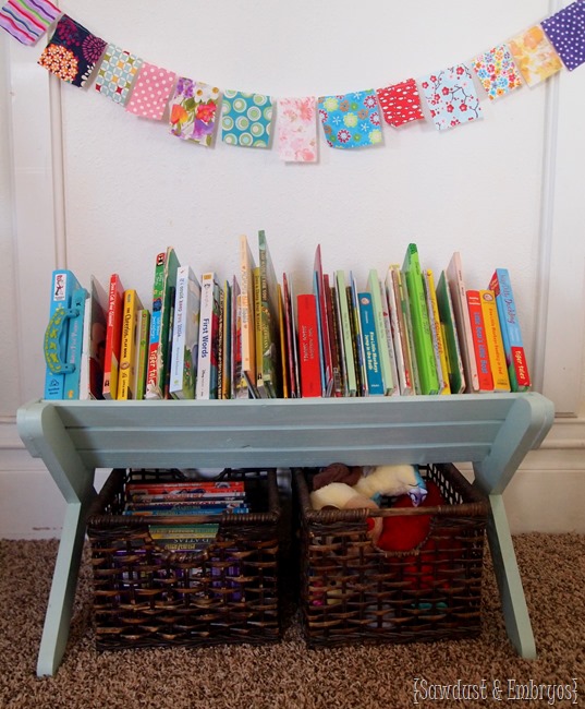 DIY Children's Book Caddy ~ FREE PLANS! {The Sawdust Maker} #organization #storage