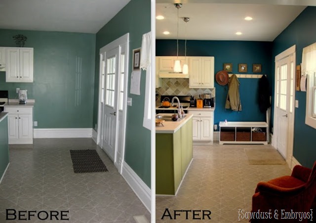 Pittsburgh Paints 'Deep Emerald' for the kitchen! {Sawdust and Embryos}