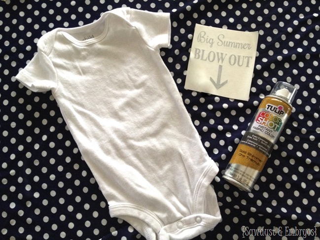 Make your own Big Summer BLowout Onesies {Sawdust and Embryos}