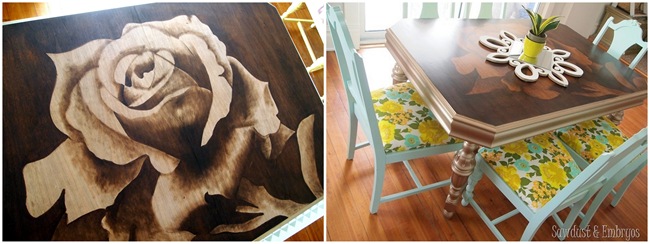 Stained Dining Table {Sawdust and Embryos}