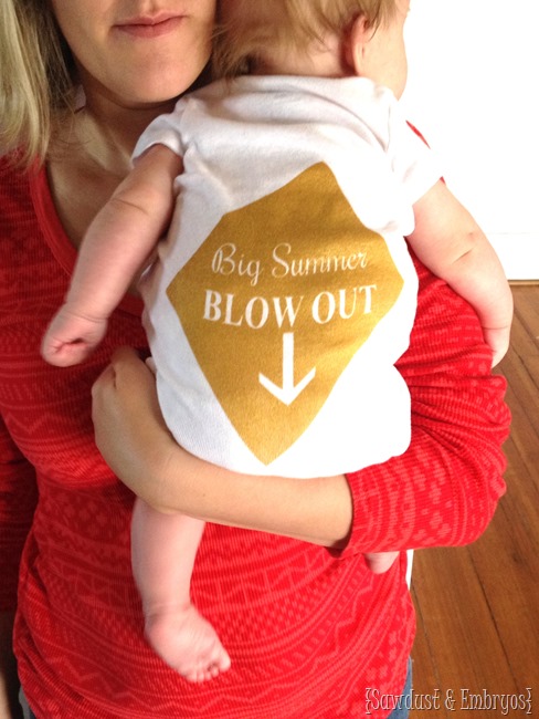 Tutorial for making a 'Big Summer Blowout Onesies... LOL! {Sawdust and Embryos}