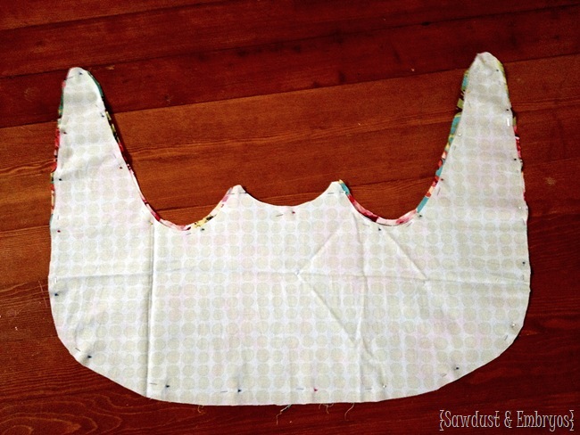 Sew the edges together after cutting it from our FREE PATTERN!