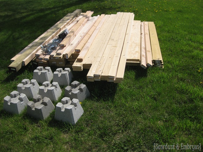 Lumber for playhouse {Sawdust and Embryos}