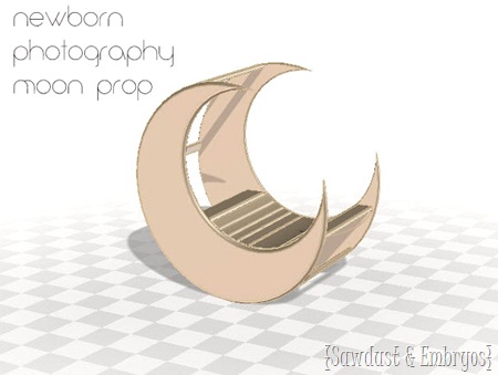 Tutorial on building a moon prop for newborn photography.