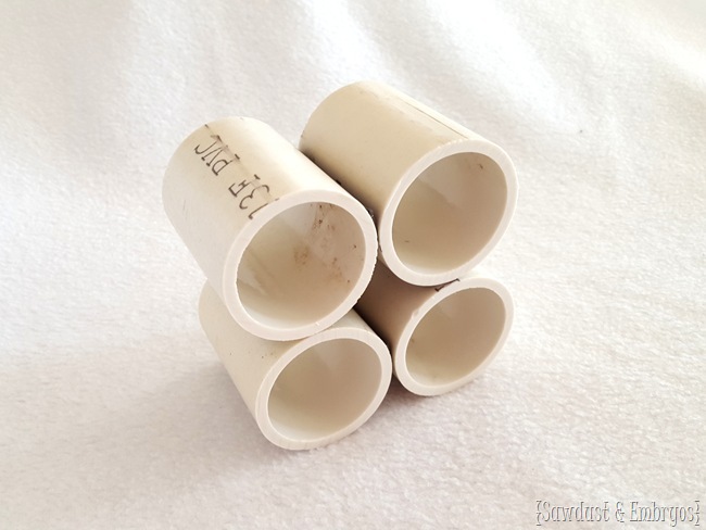 Use PVC pipe to keep art supplies upright! {Sawdust and Embryos}