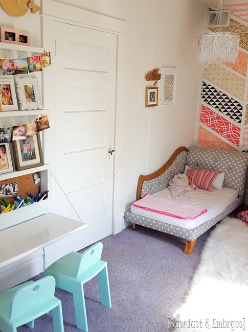 Little girls' room with new Murphy Desk