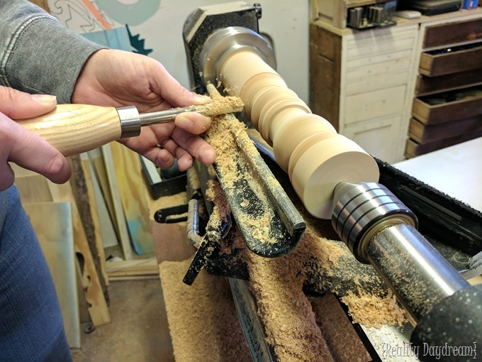 Wood Turned Pendant Lighting using a lathe {Reality Daydream}