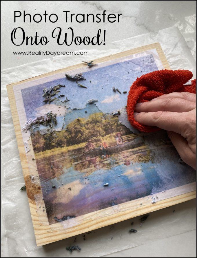 Glue Fabric to Wood Using Mod Podge 